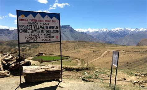 the highest village in the world